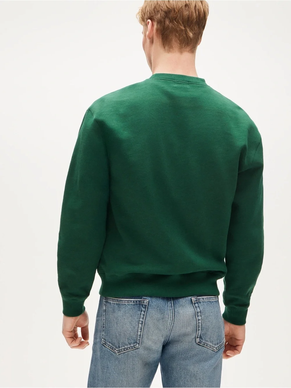 NWOT J Crew '83 Fleece Crewneck Sweatshirt in Serene Spruce sz M